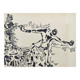 1970s Larry Connatser Modern Painting For Sale