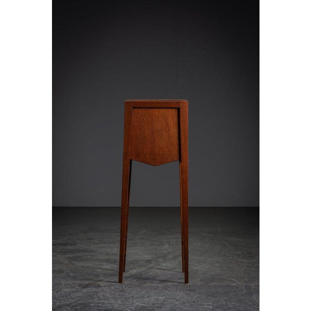 Brown Architectural Side Table, 1930s For Sale - Image 8 of 14