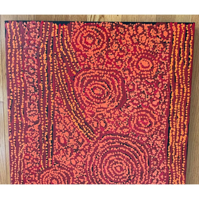 Authentic Aboriginal Art Purchased in Alice Springs, Nt, Australia in 2011 "Tingari-Karrkurritinytja" by George Ward Tjungurrayi For Sale In New Orleans - Image 6 of 11
