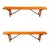 Mid-Century French Wood of Guinguette Village Folding Benches, 1960s, Set of 10 For Sale - Image 9 of 9