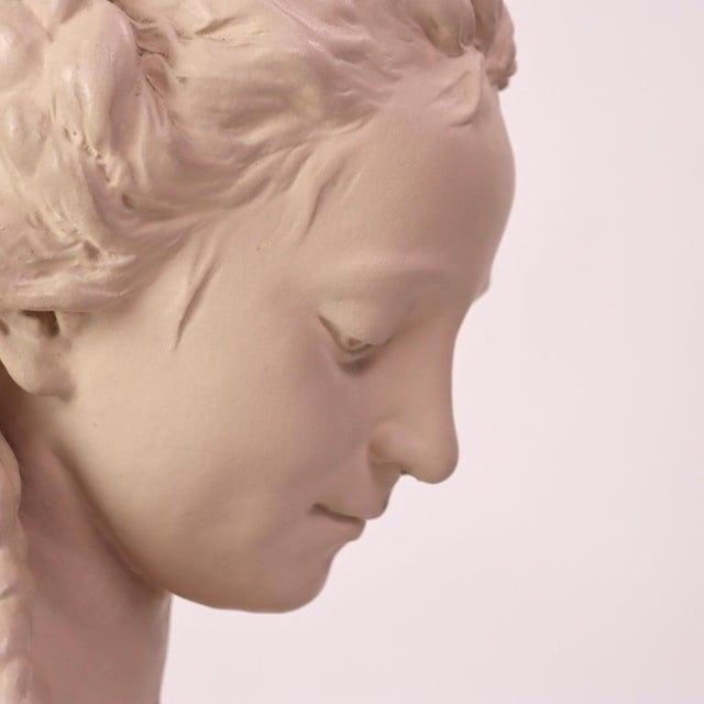 Vintage Austin Production Classical Terra Cotta Bust of a Maiden C1978 For Sale - Image 9 of 10