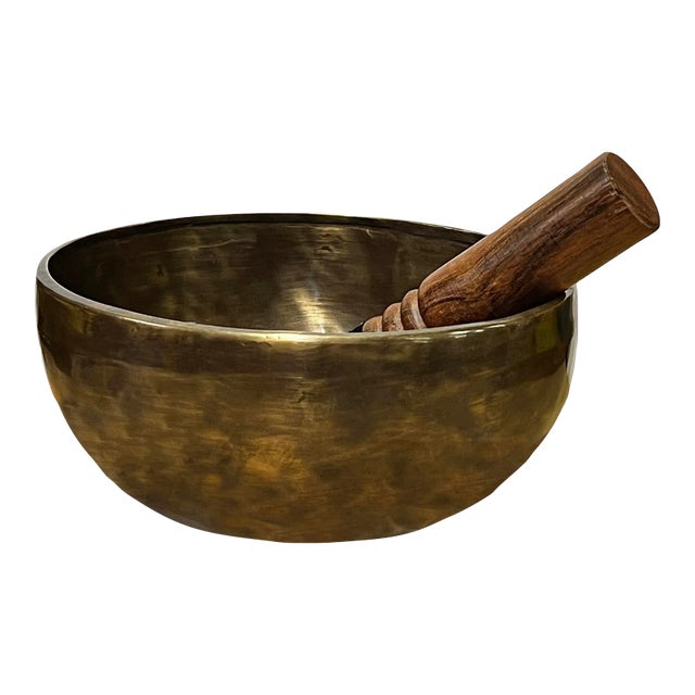 Chinese Handmade Metal Punch Marks Singing Bowl For Sale