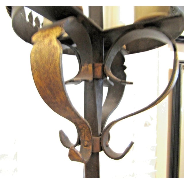Fine Art Lamps Handcrafted Castile Collection Wrought Iron Floor Lamp With Shade For Sale - Image 12 of 15