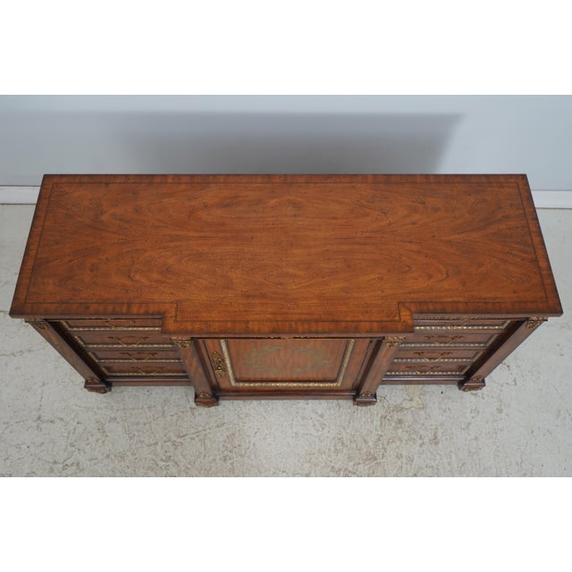 Maitland Smith Neoclassical Mahogany Credenza For Sale In Philadelphia - Image 6 of 17