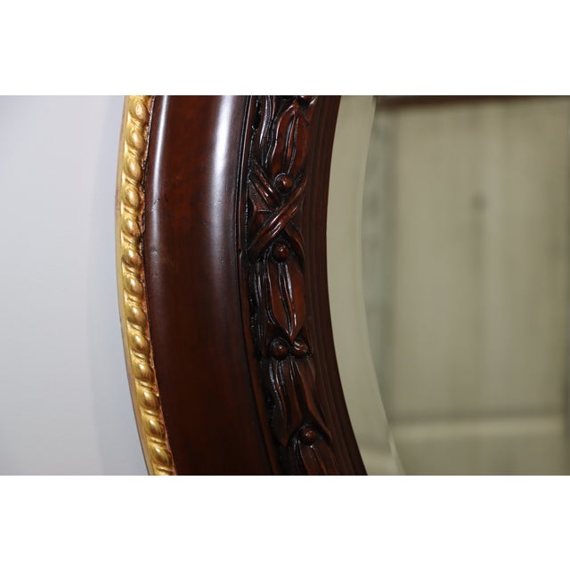 William Switzer Edwardian Style Round Wall Mirror For Sale - Image 13 of 14