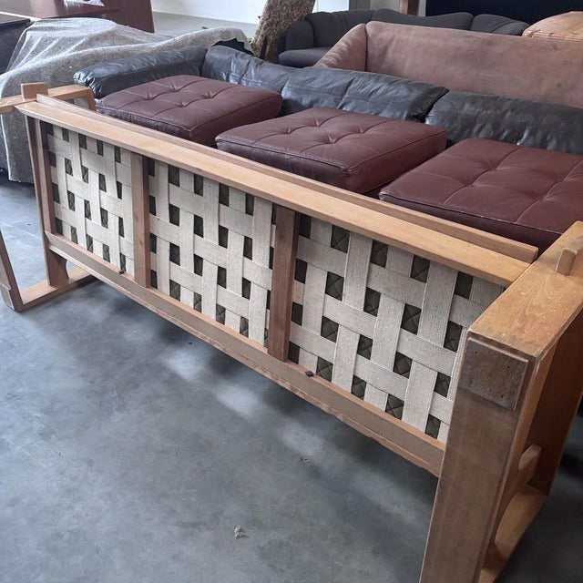 Vintage Three-Seater Lounge Sofa in Leather, 1970s For Sale - Image 14 of 15