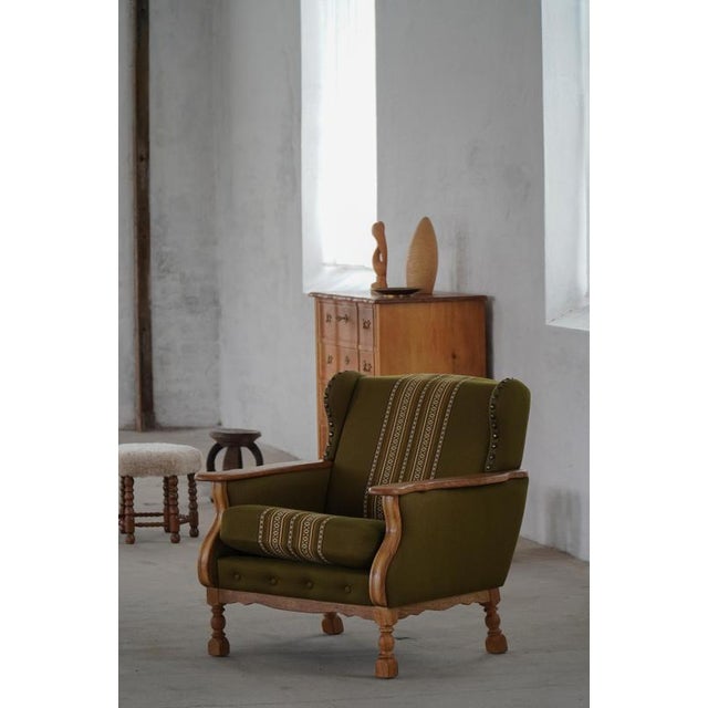 Mid-Century Modern Danish Oak Lounge Chairs by Henning Kjærnulf, 1960s, Set of 2 For Sale - Image 12 of 18