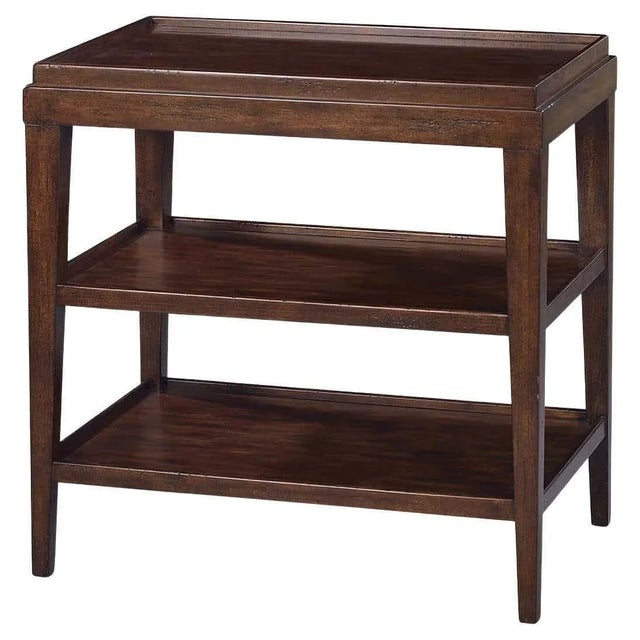 Contemporary Rustic Style Three-Tier Side Table For Sale - Image 3 of 3