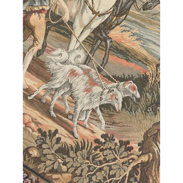 Vintage French Jacquard Tapestry in the style of Aubusson, 1980s For Sale - Image 11 of 18