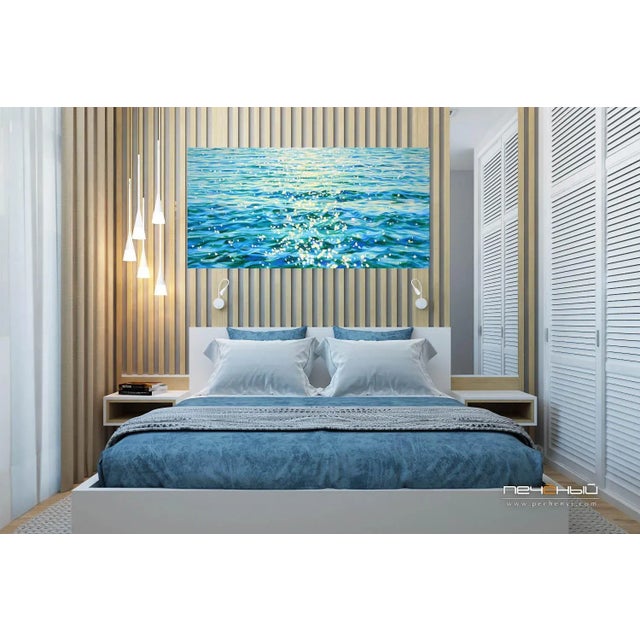 Fabulous Gentle Sea.Modern Original Painting. For Sale - Image 9 of 12