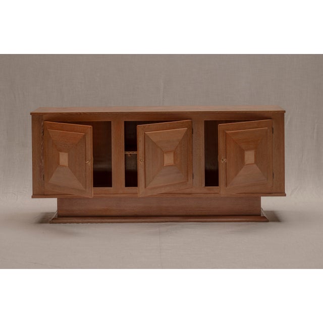 Mid-Century Modern French Oak Sideboard, 1950s For Sale - Image 11 of 18