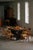 Wood Scandinavian Rustic Folk Art Dining Table in Stained Pine, 1900s For Sale - Image 7 of 18