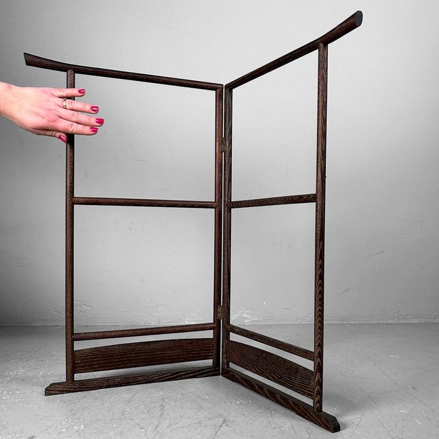 Wood Small Foldable Wooden Ikō Decorative Hanger, 1970s For Sale - Image 7 of 9