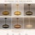 Not Yet Made - Made To Order Dual Brass Polished Disc Chandelier, Mid Century Modern Ufo Pendant Light, Handmade Brass Saucer Ceiling Light, 4-Light Statement Fixture For Sale - Image 5 of 13