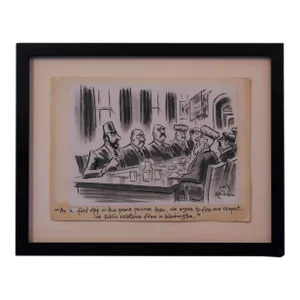 Ed Fisher (1926-2013) Original Cartoon Drawing From "The New Yorker" Circa 2009