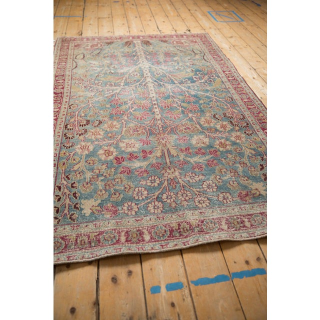 Vintage Distressed Meshed Rug - 4'4" x 6'9" For Sale - Image 10 of 11