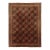 Antique Hooked German Tetex Rug in Terracotta With Gul Design - Rug & Kilim For Sale