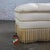 Late 20th Century Traditional Large Ottoman Ecru Upholstered Pillow Top With Bullion Fringe For Sale - Image 13 of 18