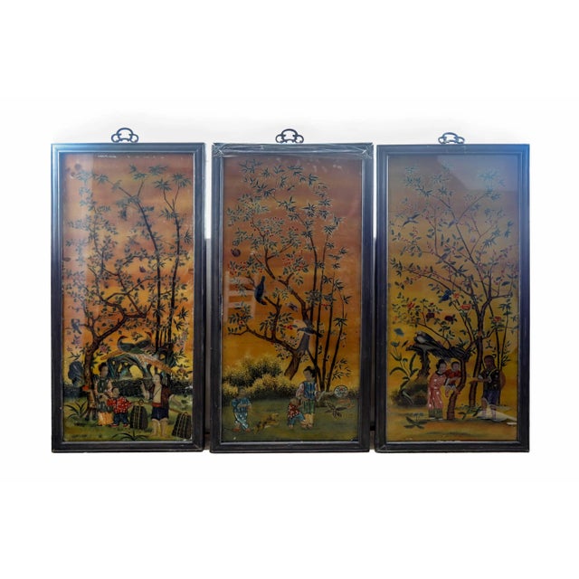 Late 19 Century Chinese Reverse Painting Panel For Sale In New York - Image 6 of 6