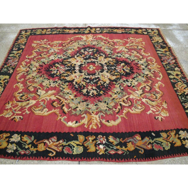 Textile Galerie Shabab Collection Mid-20th Century Russian Bessarabian Flatweave For Sale - Image 7 of 9