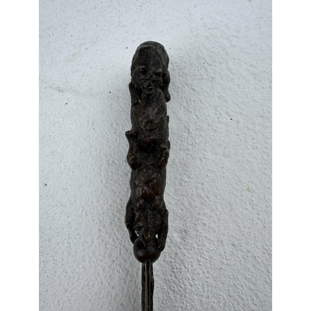 Antique Paper Cutter or Letter Opener in Bronze by Christophe Fratin For Sale - Image 6 of 8