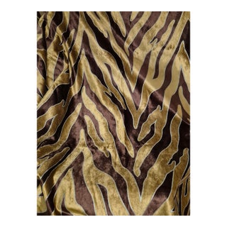 Designer High End Animal Velvet Upholstery Fabric-1 1/3 Yard For Sale