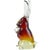 Late 20th Century Cenedese Murano Sommerso Vintage Red Orange Fade Italian Art Glass Bunny Rabbit Figurine Sculpture For Sale - Image 5 of 6