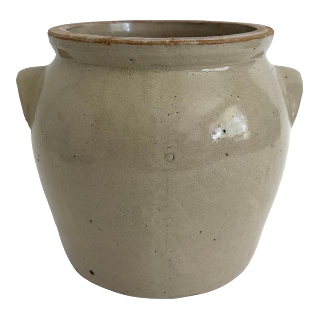 French Stoneware Confit Pot Early 1900s For Sale