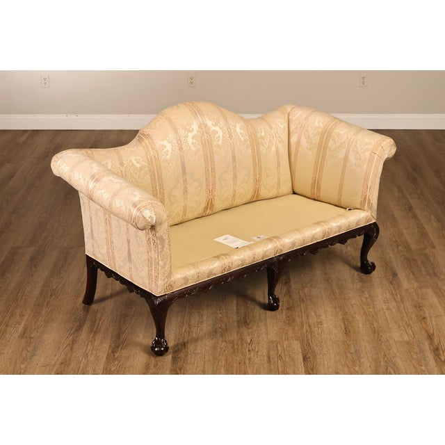 Early 21st Century Century Furniture Chippendale Style Pair of Mahogany Sofas For Sale - Image 5 of 18