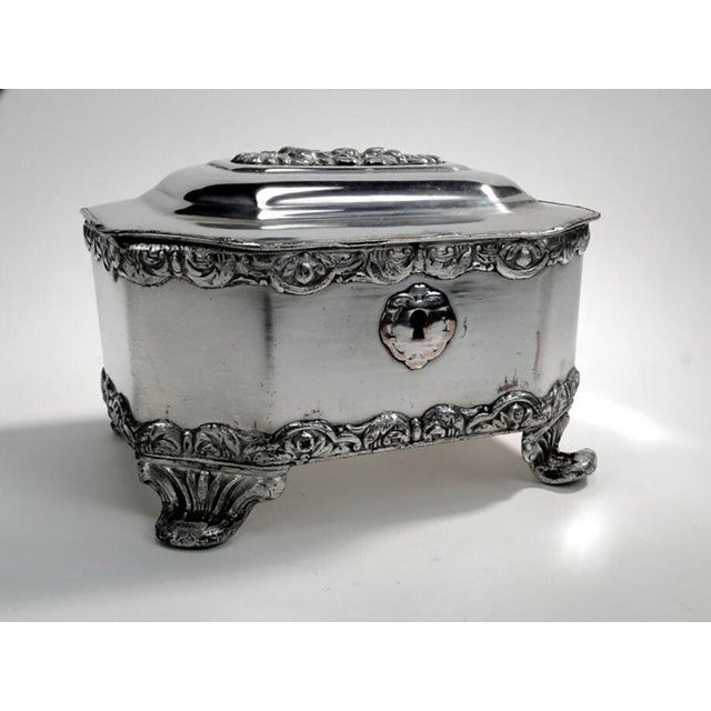 Metal Sugar Bowl from Norblin Warsaw, Poland, 19th Century For Sale - Image 7 of 7