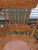 Mid-Century Carved Oak Press Back Arm Chair For Sale - Image 10 of 11