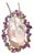 Sapphire Pearl Necklace 14k White Gold 5 TCW Certified For Sale