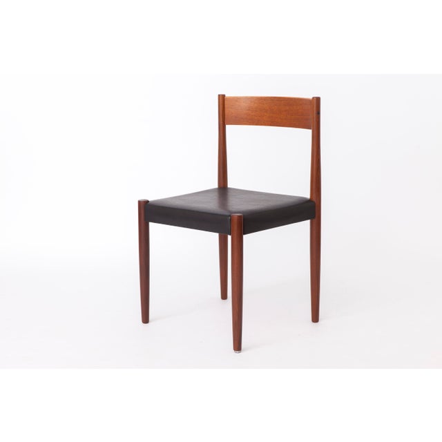Brown Teak Dining Chairs by Poul M. Volther for Frem Røjle, Denmark, 1960s, Set of 10 For Sale - Image 8 of 16