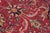 Art Nouveau Floral Persian Tabriz Red/Purple Wool Rug - 8'0'' X 11'4'' For Sale - Image 3 of 10