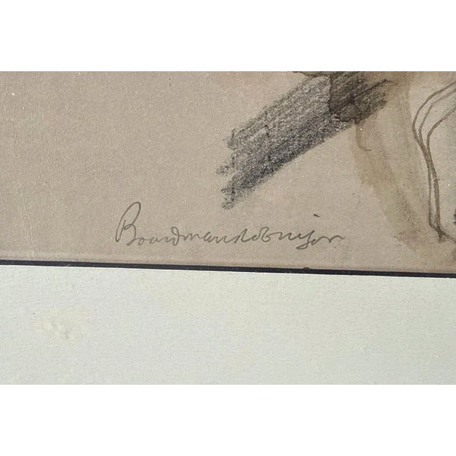 Abstract Early 20th Century Boardman Robinson, Figural Nude "Wife After Bath" For Sale - Image 3 of 4