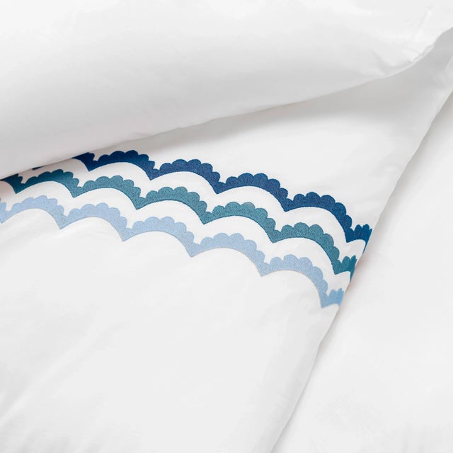 From renowned designer Celerie Kemble and luxury linen maker Hamburg House comes this exclusive Whimsical Scallop...