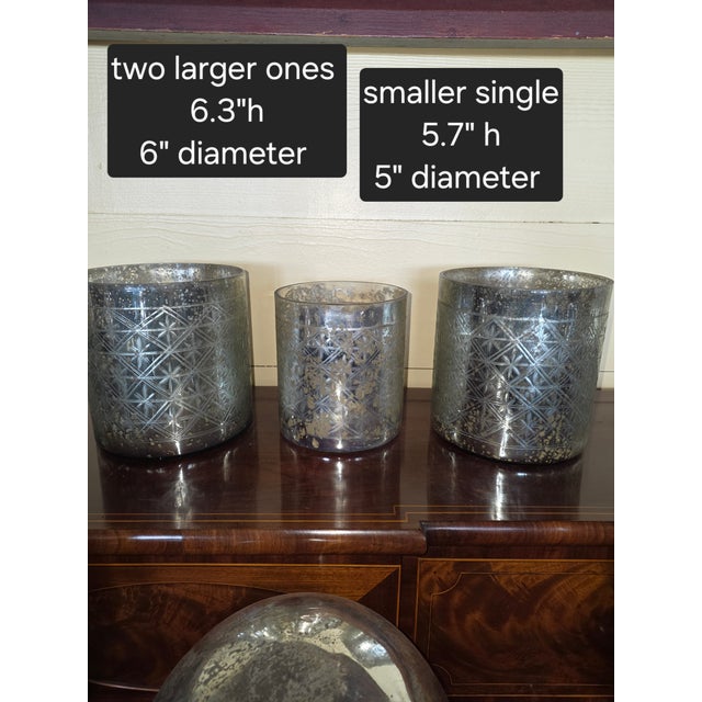 Collection of Vintage Mercury Glass Items For Sale - Image 10 of 10