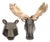 Geometric Bear and Moose Wall Mounts (Set of 2) For Sale