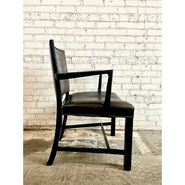 Early 21st Century Dessin Fournir Leather Dining Arm Chairs- A Set of 8 For Sale - Image 5 of 10