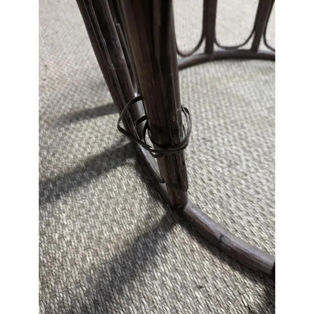 Rattan Lounge Chairs with Table, Set of 3 For Sale - Image 9 of 10