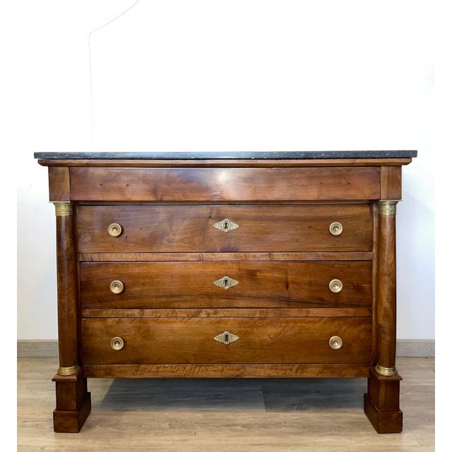 Empire Chest of Drawers with Detached Columns, 1820 For Sale - Image 12 of 12