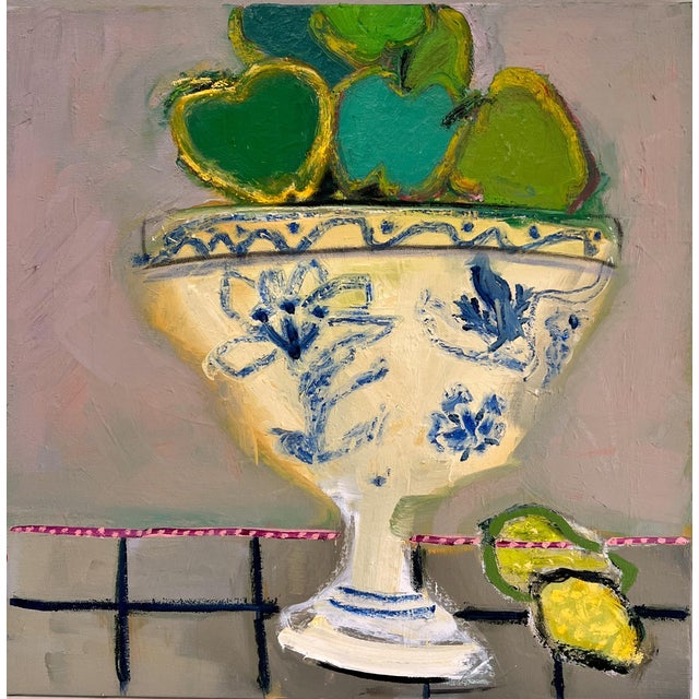 "Vintage Compote" Original Painting by Shann Spishak For Sale In Seattle - Image 6 of 6