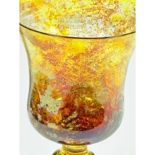 1980s 1980s Art Glass Goblets - Set of 5 For Sale - Image 5 of 8