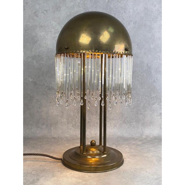 Metal Vienna Secession Desk Lamp by Josef Hoffmann, 1890s For Sale - Image 7 of 9