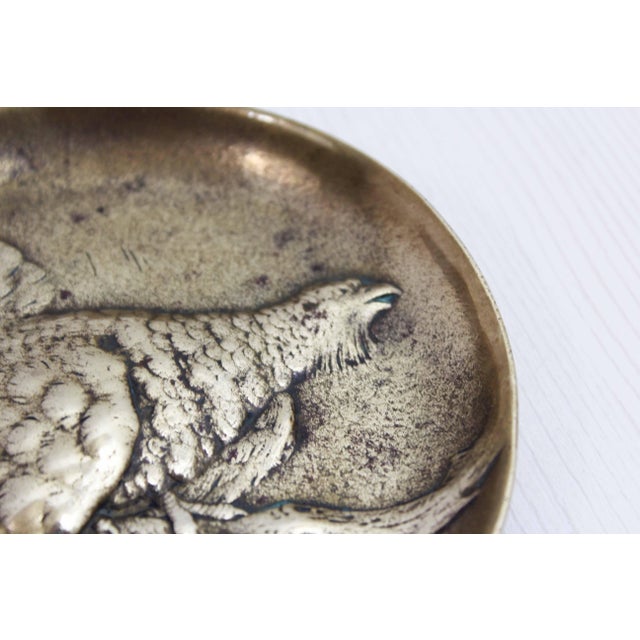 Metal Vintage Bronze Model Pheasant by Berndorf, Austria, 1950s For Sale - Image 7 of 10