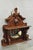 Victorian Antique Eastlake Victorian Carved Walnut Oval Mirror Sideboard Backsplash Shelf For Sale - Image 3 of 18