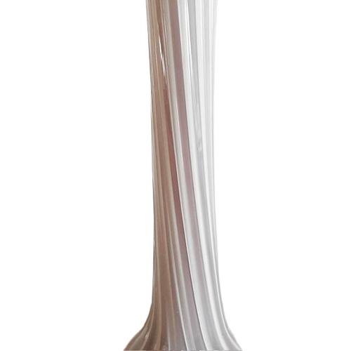 Vintage Tall Hand-Blown Glass Twisted Vase, 1970s For Sale - Image 6 of 9