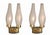 Gold Brass and Ribbed Opal Glass Wall Lamps, Italy, 1950s, Set of 2 For Sale - Image 8 of 8