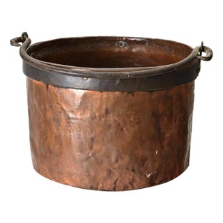 French 19th Century Heavy Copper Cooking Pot For Sale