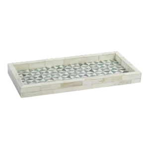 Manado Geometric Bone Tray, 14" x 7" x 1.25"
